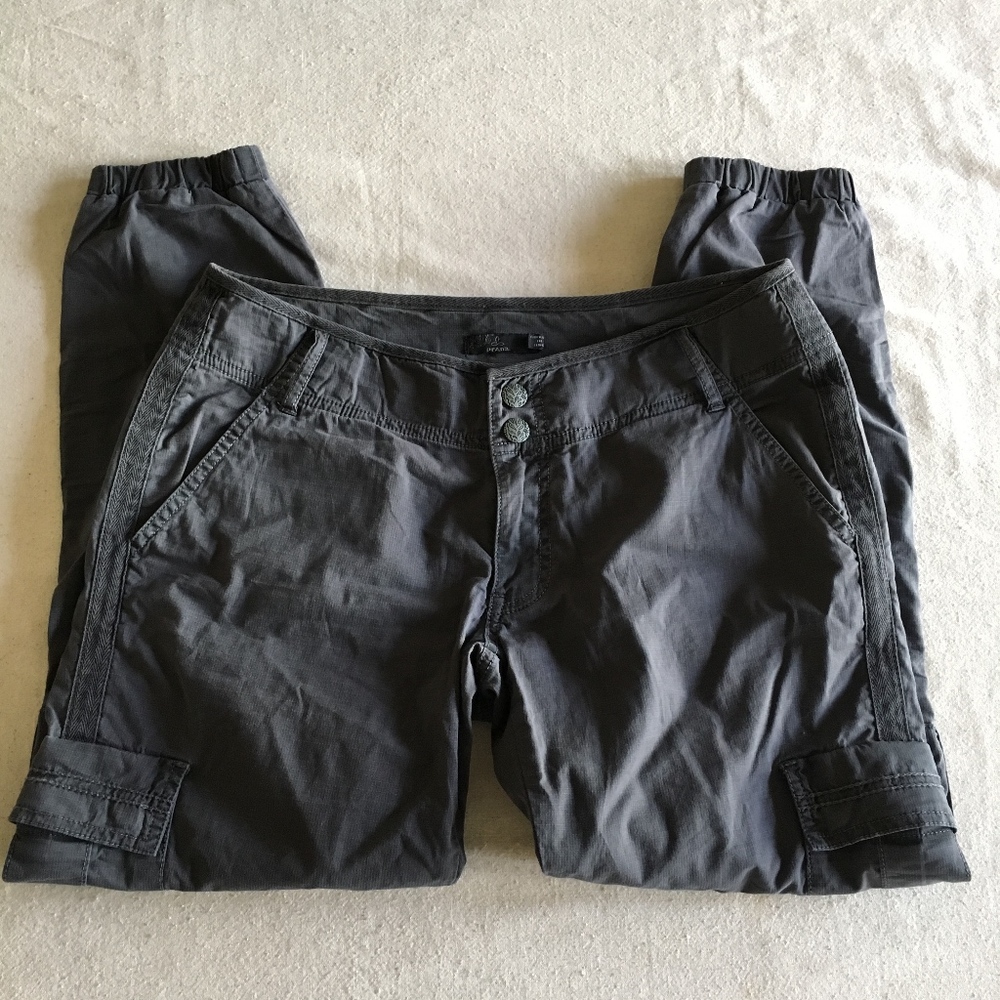 PrAna Pants Cargo Cropped Size 6 Gray Jogger Hike